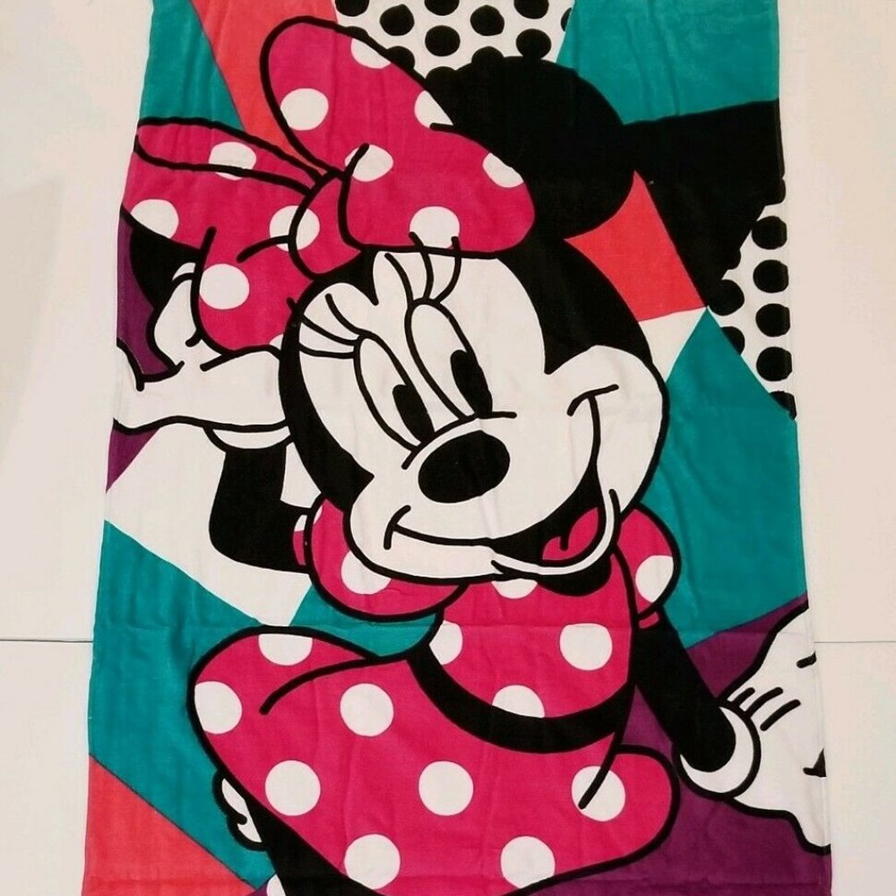 Minnie Mouse Bath Pool Beach Swim Towel 58'' x 28'